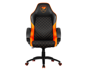 Геймърски стол COUGAR Fusion Orange Gaming Chair, diamond-check pattern