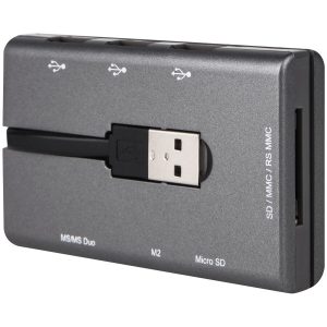 Четец на карти + USB хъб CANYON CNE-CMB1