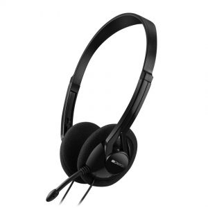 Слушалки за компютър CANYON CNE-CHS01B, микрофон, 1.8м кабел
