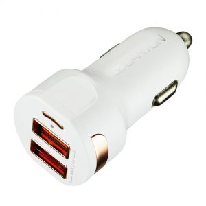 Универсално зарядно за кола CANYON CNE-CCA04W, 2xUSB, 5V-3.1A