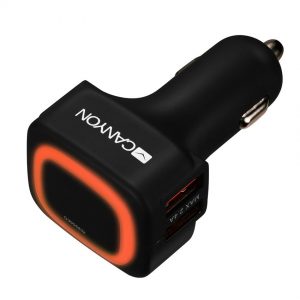 Универсално зарядно за кола CANYON CNE-CCA05B, 4xUSB, 5V-4.8A