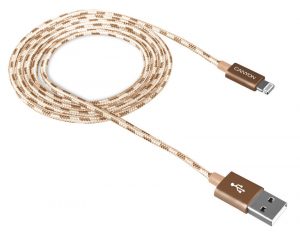 Lighting USB кабел за зареждане и данни CANYON CNE-CFI3GO,