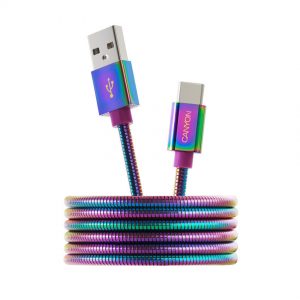Кабел за зареждане и данни CANYON CNS-USBC7RW
