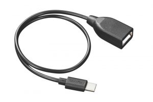 OTG USB2.0 A-F to Type C-M cable CANYON CNE-USBC3B, 0.3M
