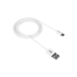 Kабел за зареждане и данни CANYON CNE-USBM1W, Micro USB - USB2.0