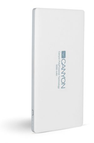Външна батерия CANYON CNS-TPBP5W, 5000 mAh, Lithium Polymer