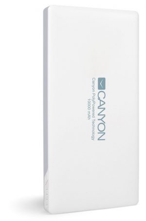Външна батерия CANYON CNS-TPBP10W, 10000 mAh, Lithium Polymer
