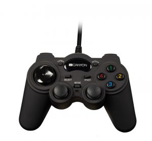 Контролер с кабел CANYON CNS-GP4, съвместимост с PC, PS2, PS3