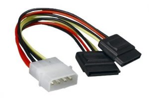 Захранващ кабел Molex to 2 X SATA